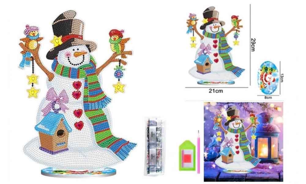 Acrílico Muñeco de Nieve