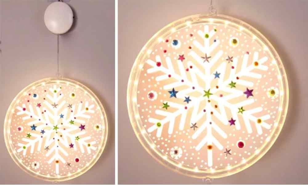 Lámpara Decorativa Copo de Nieve