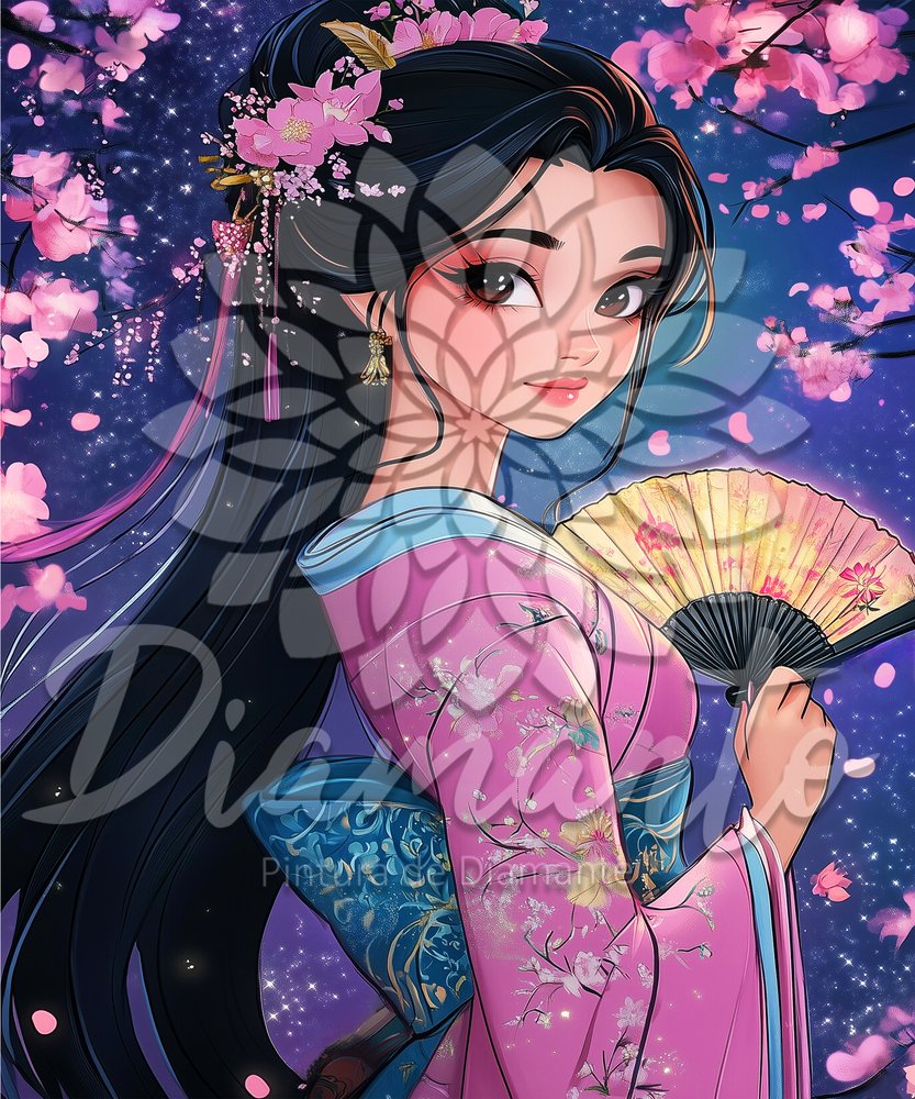 Preciosa Geisha de Diamanto Luxury ©DIAMANTO PINTURA