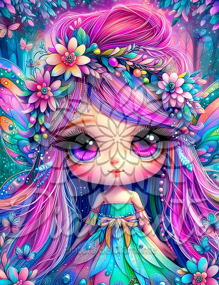Pixie, La Ninfa del Bosque Luxury ©DIAMANTO PINTURA