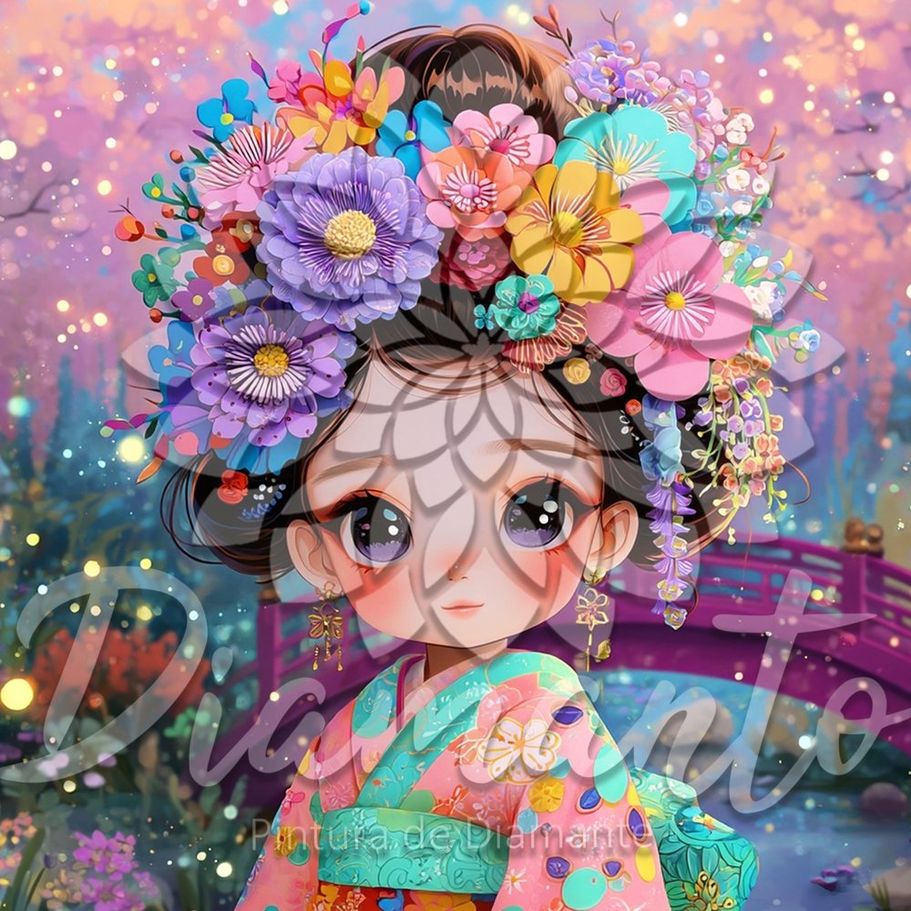 Princesa de Cerezos Luxury ©DIAMANTO PINTURA