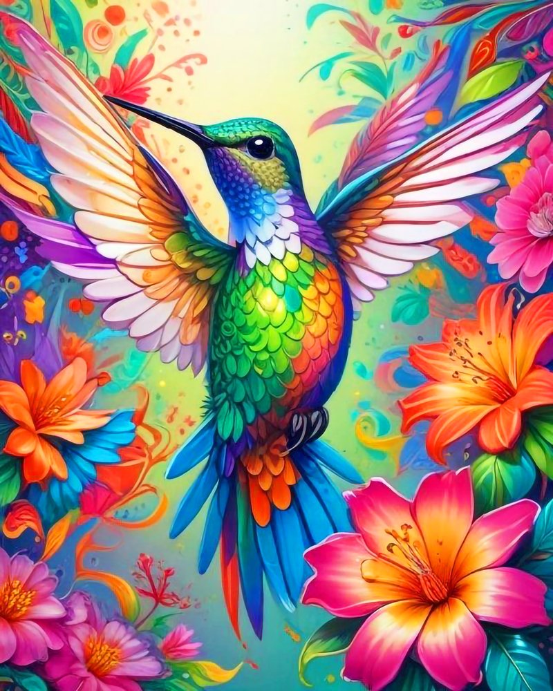 Colibrí Arco Iris Luxury