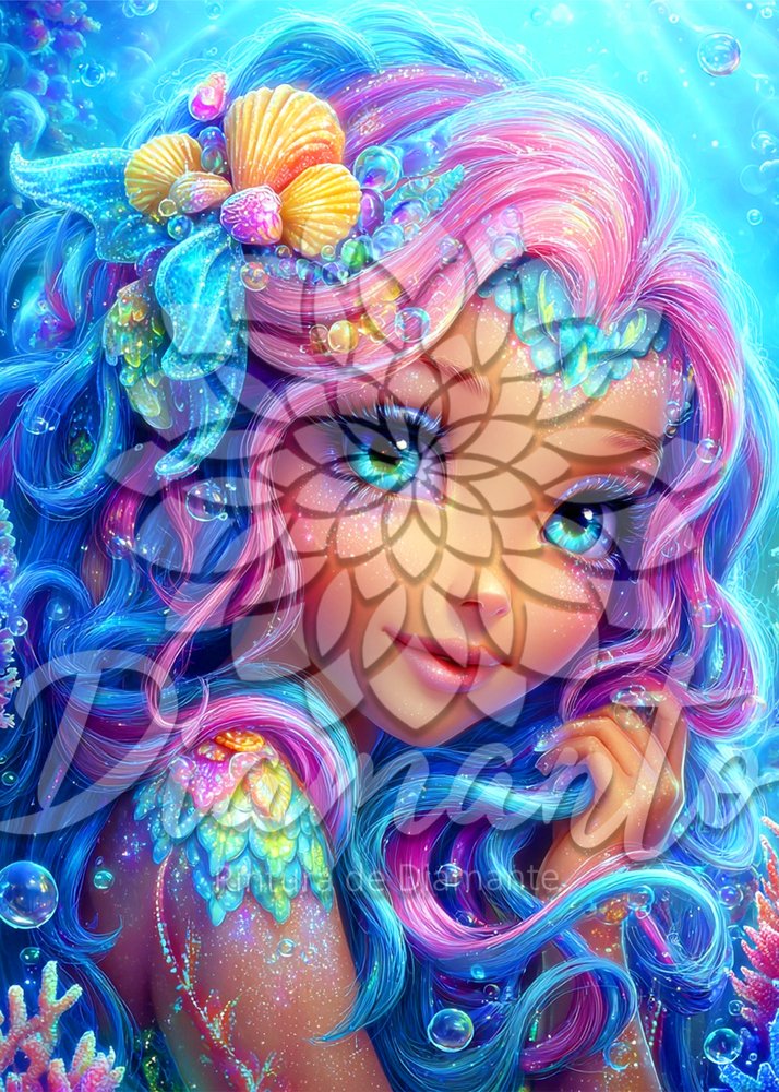 Aquamarine la Sirena Luxury ©DIAMANTO PINTURA