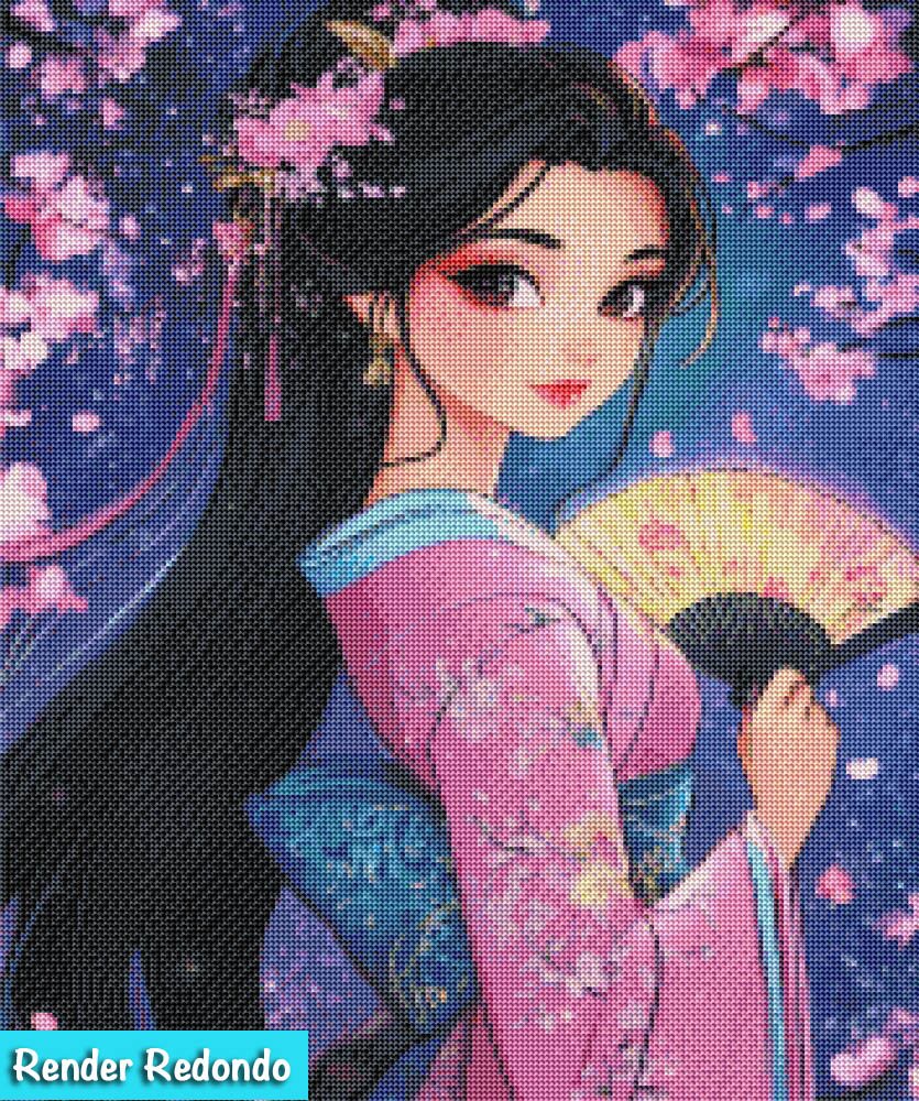 Preciosa Geisha de Diamanto Luxury ©DIAMANTO PINTURA - Image 3