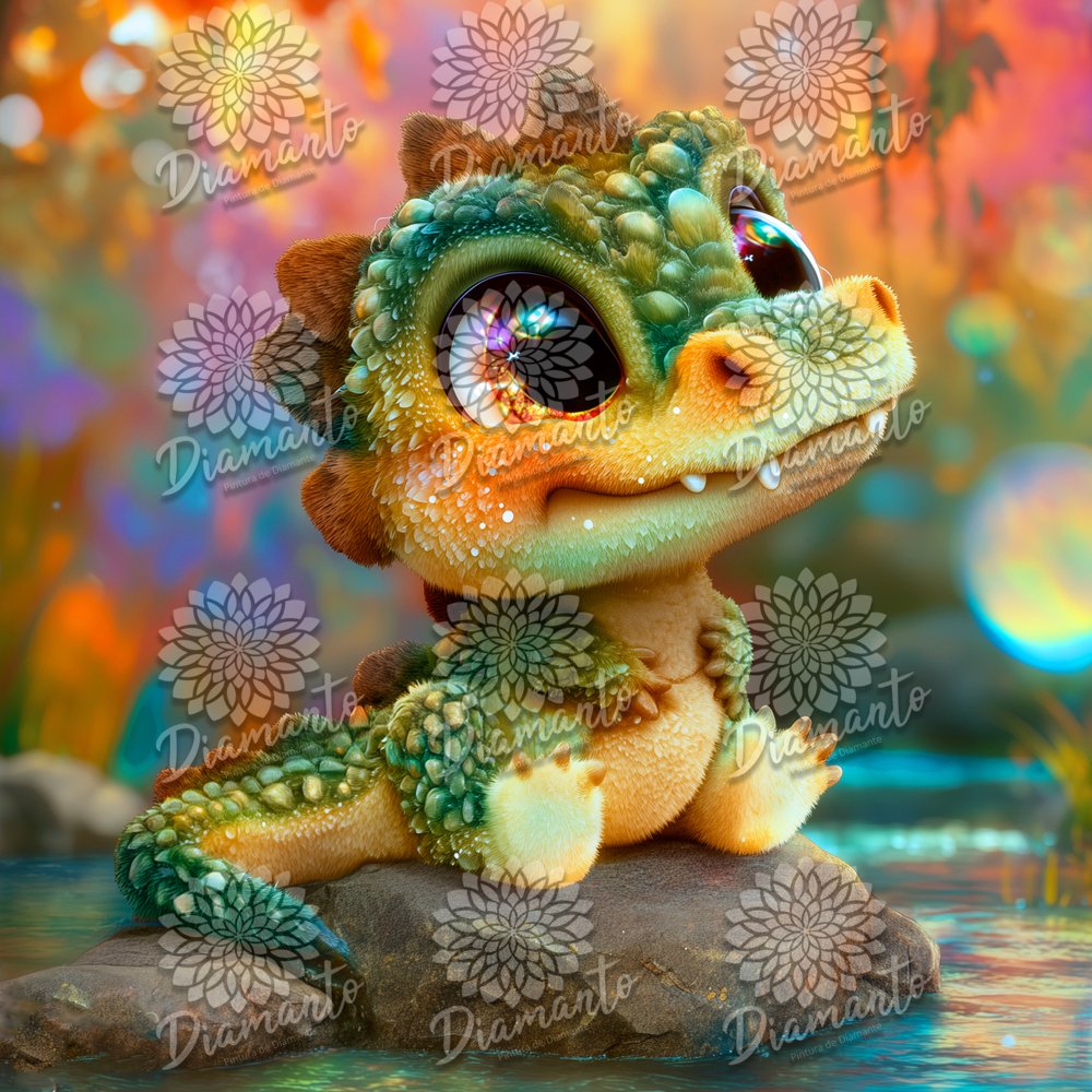 Coquito Cocodrilito Luxury ©DIAMANTO PINTURA