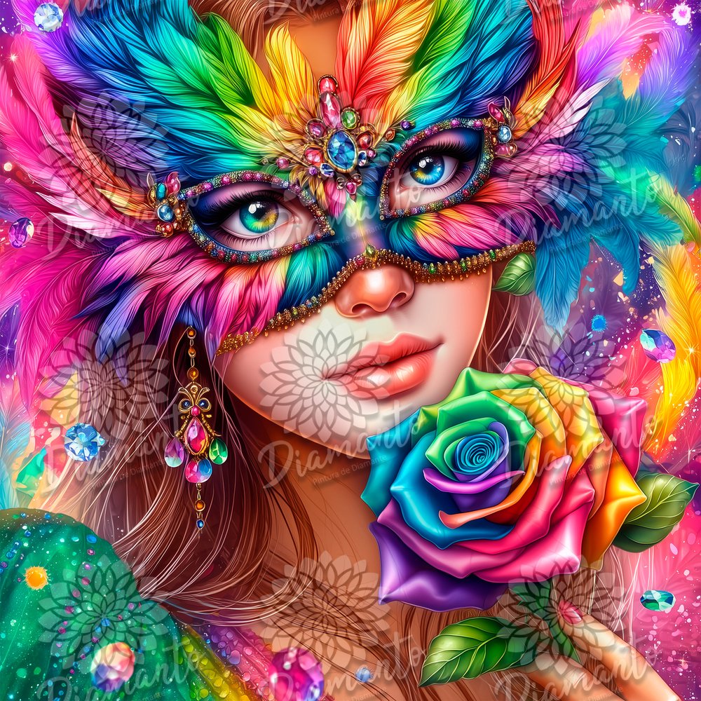 Antifaz Fantasía Luxury ©DIAMANTO PINTURA