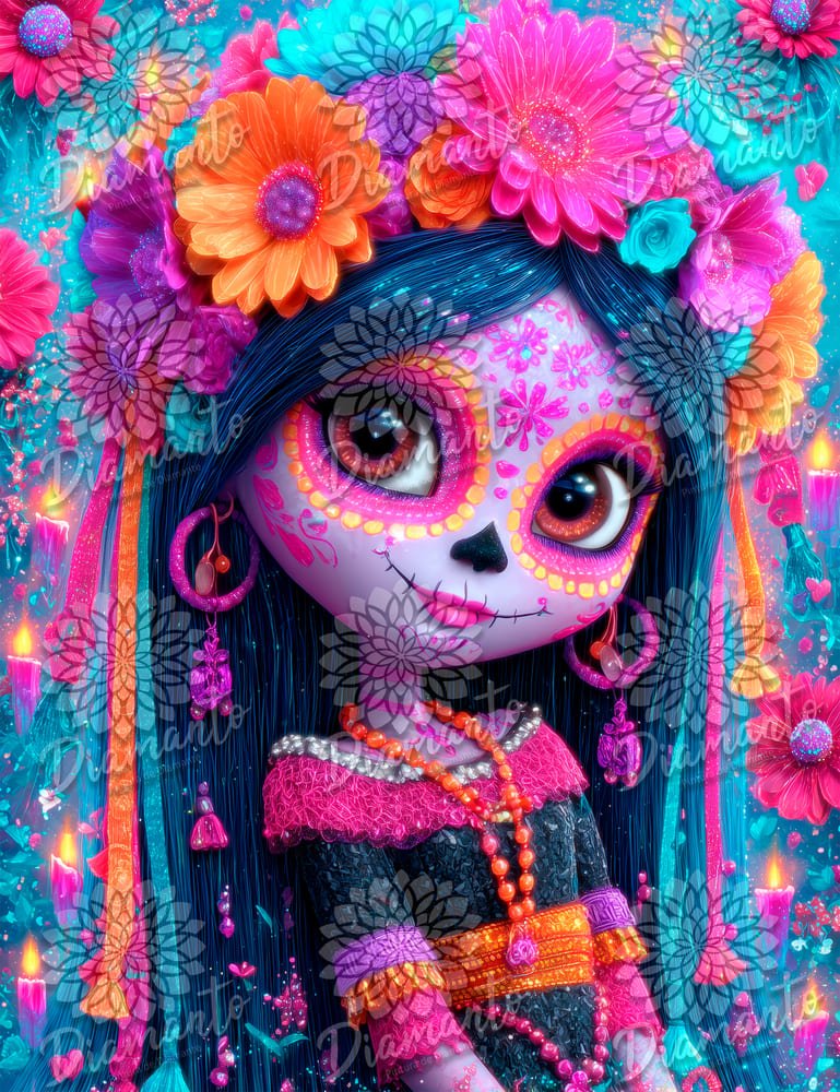 Tierna Catrina Luxury ©DIAMANTO PINTURA